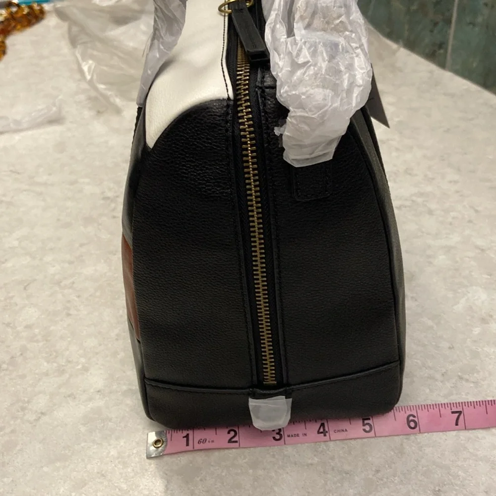 NWT Sydney Satchel in "Neutral Multi" by Fossil. Beautiful bag! - Picture 8 of 15